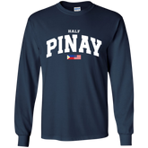 Half Pinay FILAM Flag Youth Long Sleeve T-Shirt